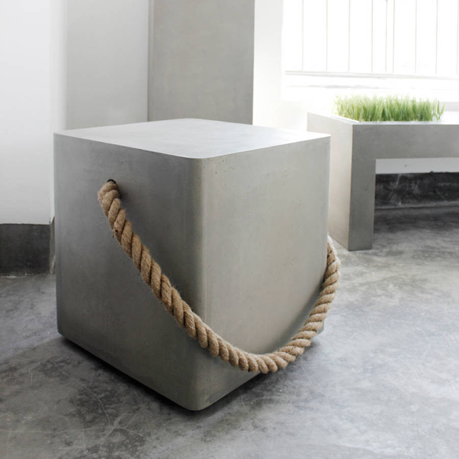 Concrete Soft Edge Stool