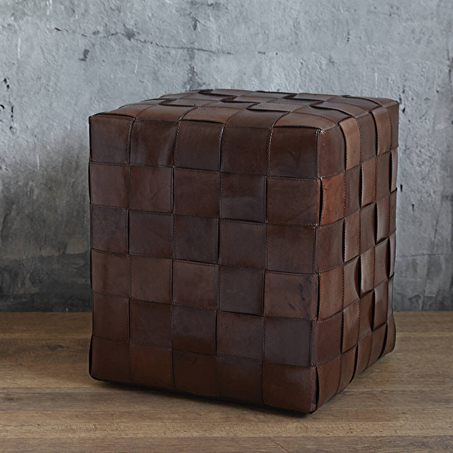 Leather Ottoman